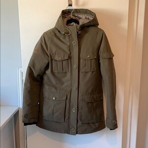 Woods Womens Size S Olive Green Winter Hooded Jacket